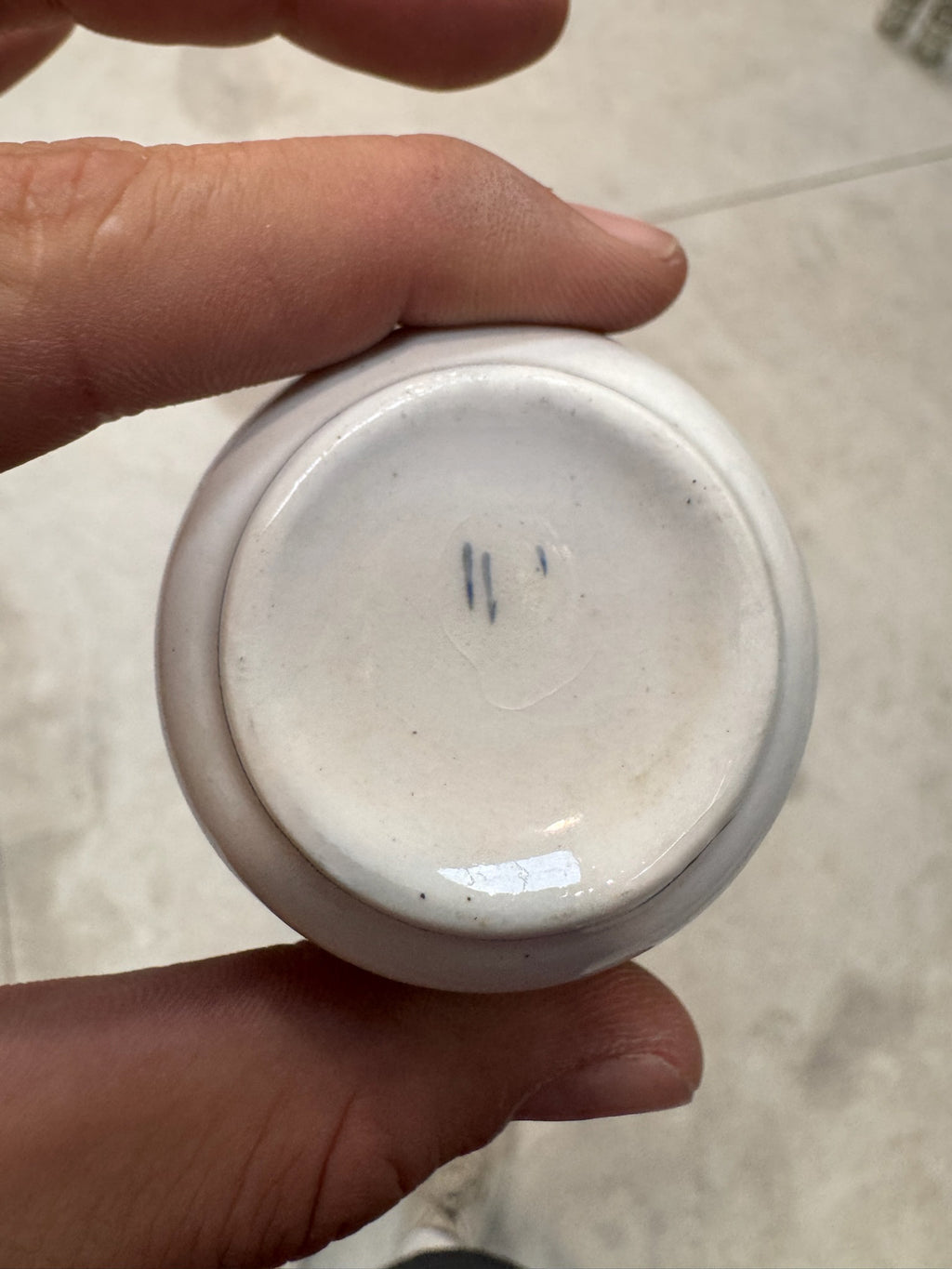Taza Fina Línea Azul San Claudio